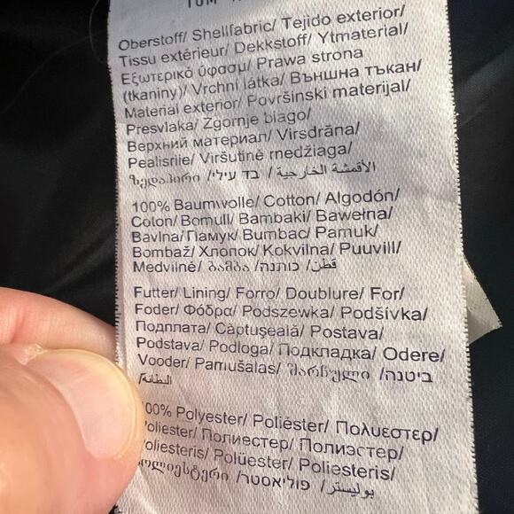 Tom Tailor Denim Black Trench Size S Lightweight Cotton Mid Length Button Front - Picture 6 of 9